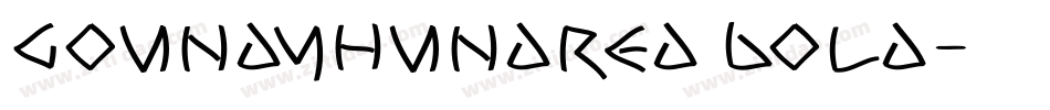 GoundyHundred Bold字体转换